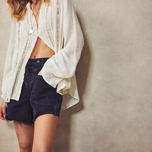 NWT We The Free People Palmer Shorts Outer Space 25 Sold Out